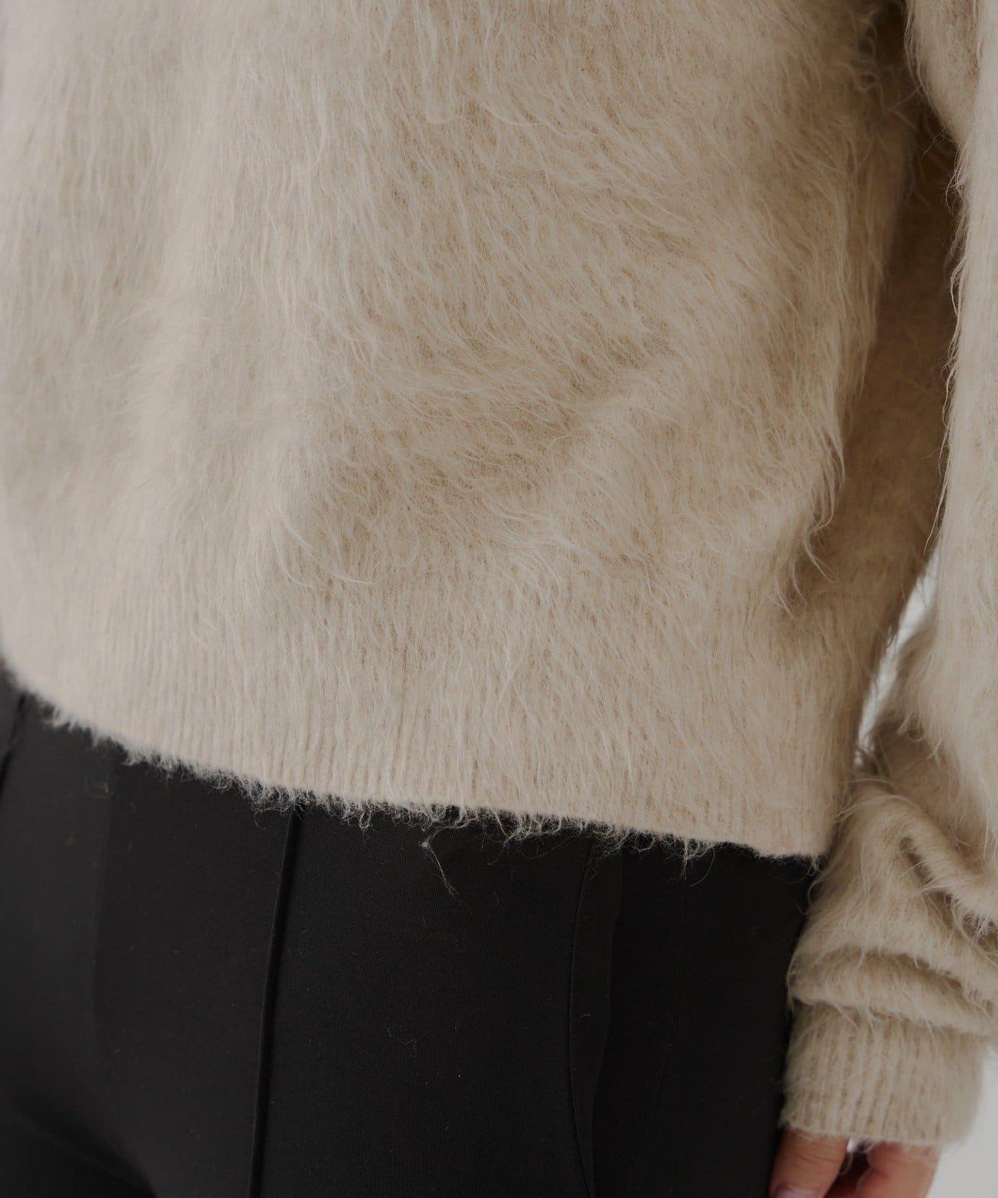 WHIMSIC 安哥拉混紡毛海針織Polo衫