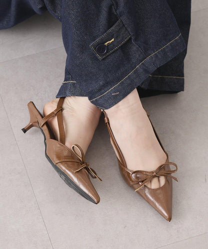 蝴蝶結高跟鞋