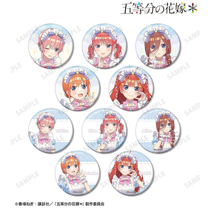 五等分の花嫁（五等分的新娘） 描き下ろし メルヘンメイドver. 徽章 10個裝 整盒
