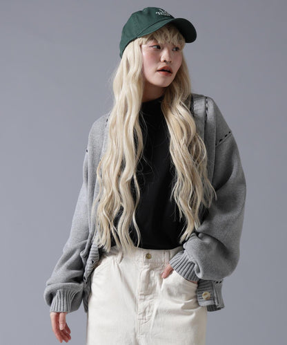 B omnivore/ビーオムニボー STITCH KNIT CARDIGAN 針織開衫