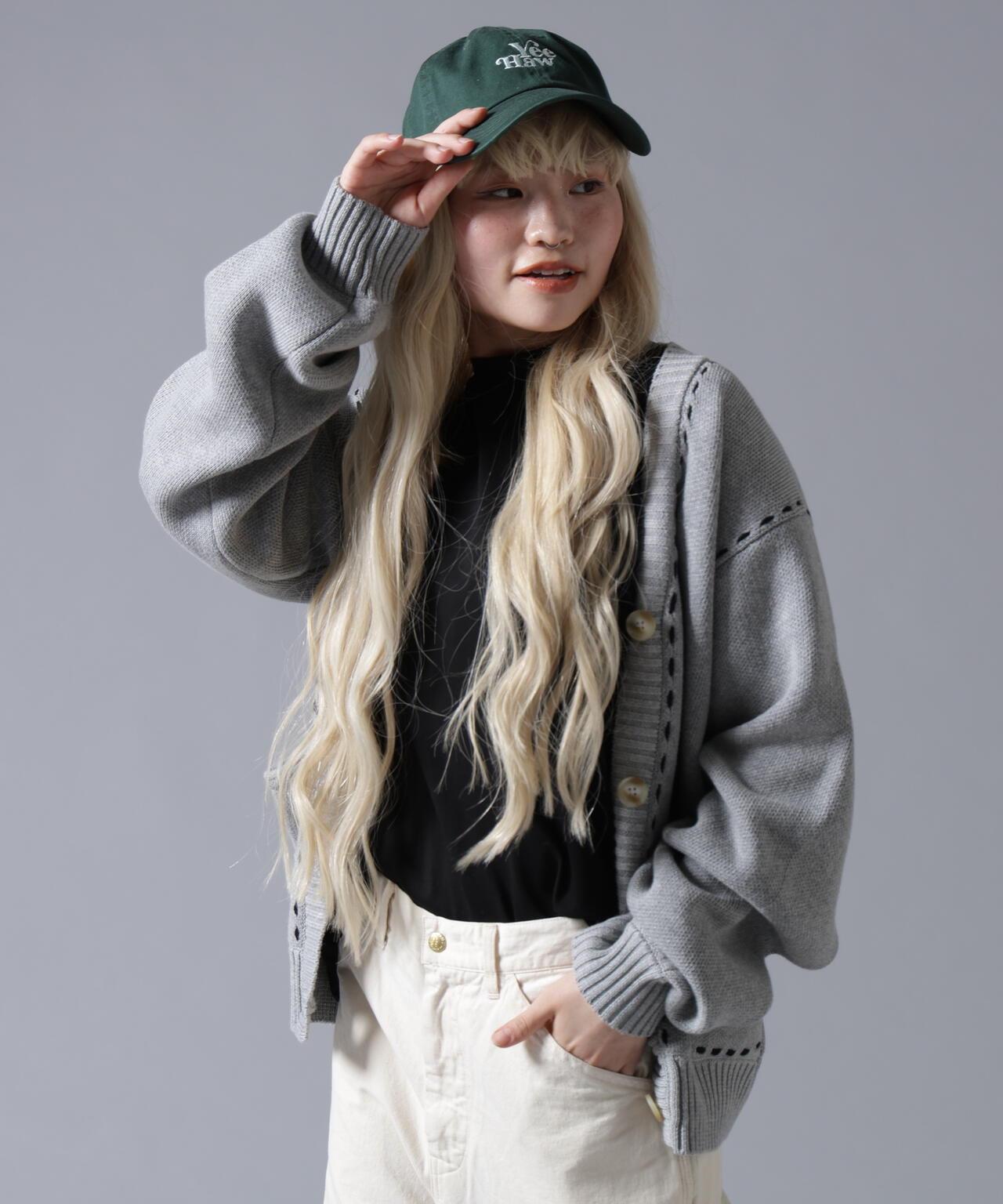 B omnivore/ビーオムニボー STITCH KNIT CARDIGAN 針織開衫