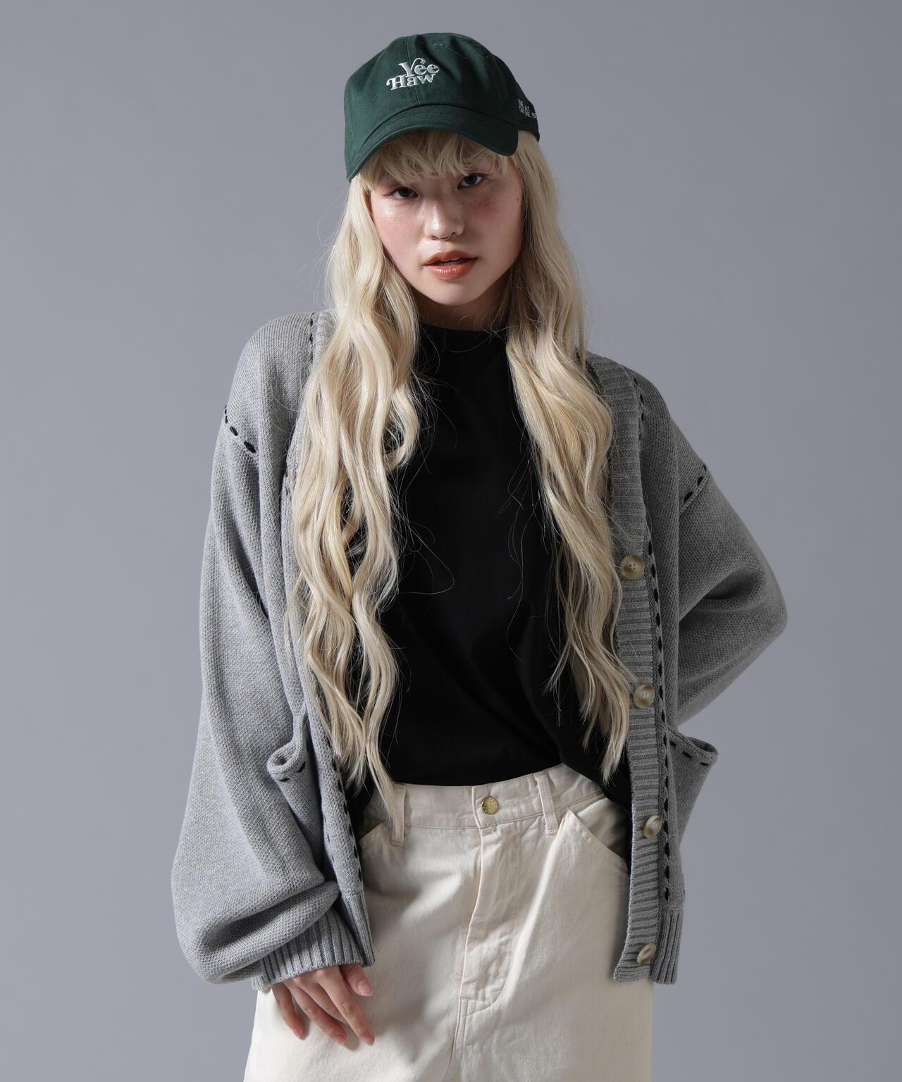 B omnivore/ビーオムニボー STITCH KNIT CARDIGAN 針織開衫