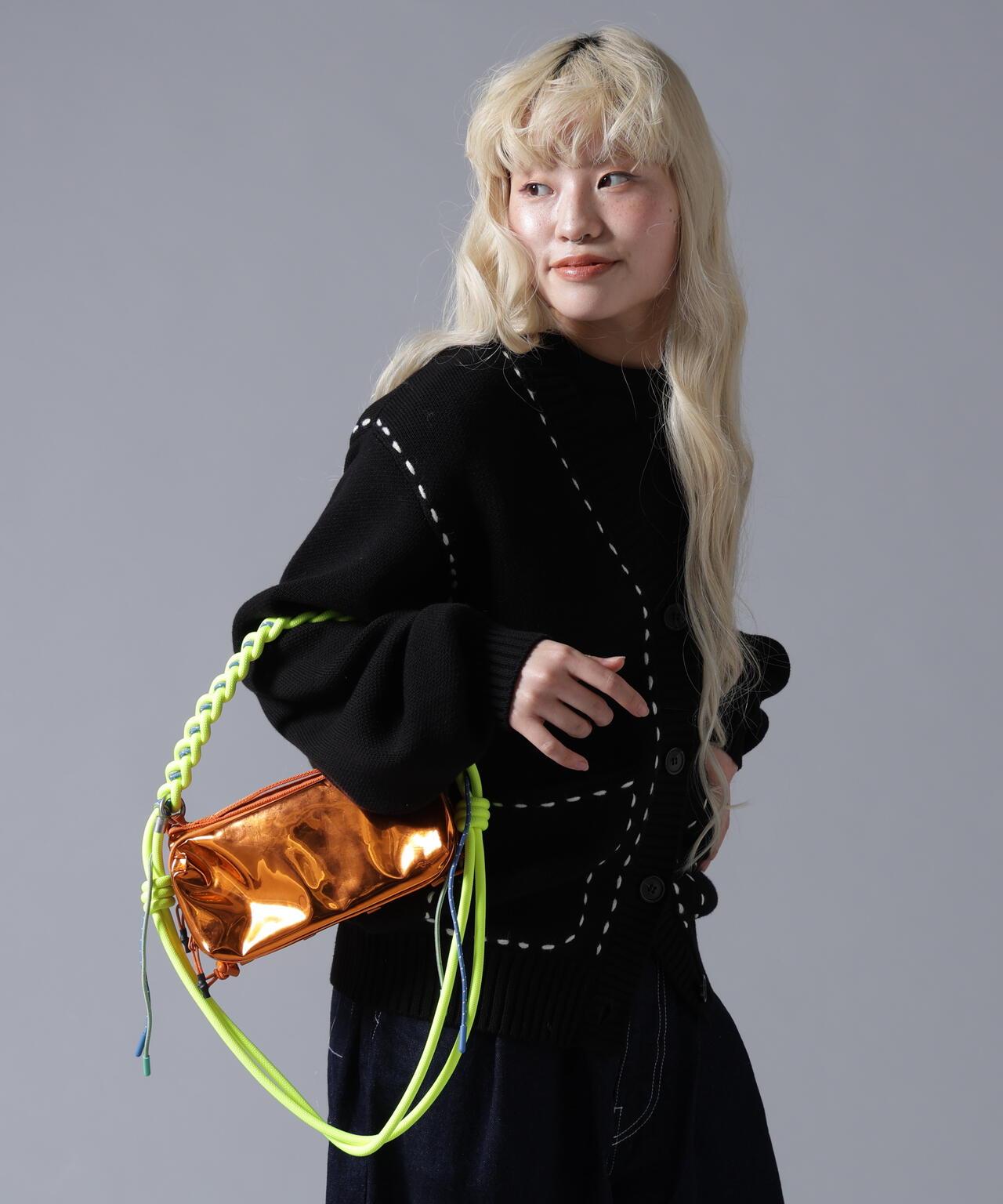 B omnivore/ビーオムニボー STITCH KNIT CARDIGAN 針織開衫