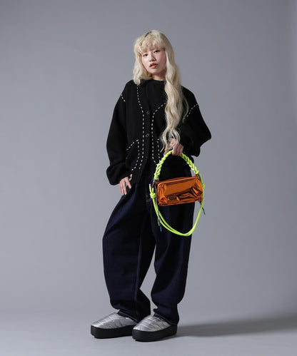 B omnivore/ビーオムニボー STITCH KNIT CARDIGAN 針織開衫