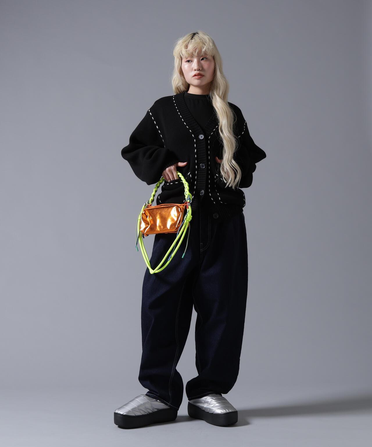 B omnivore/ビーオムニボー STITCH KNIT CARDIGAN 針織開衫