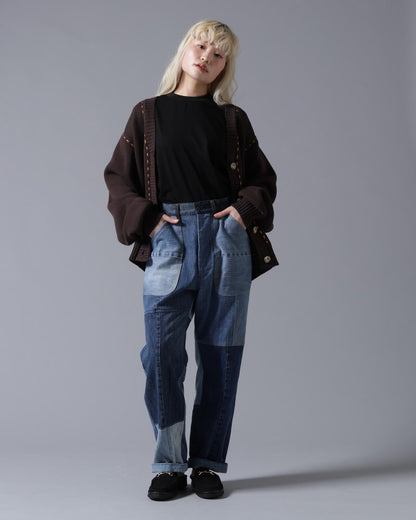 B omnivore/ビーオムニボー STITCH KNIT CARDIGAN 針織開衫