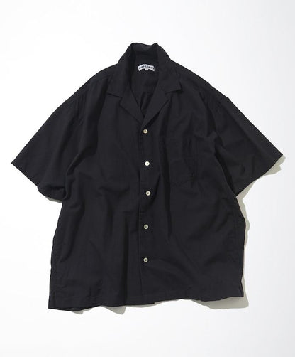 Cotton Linen Open Collar Shirt