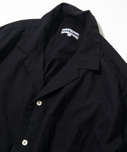 Cotton Linen Open Collar Shirt