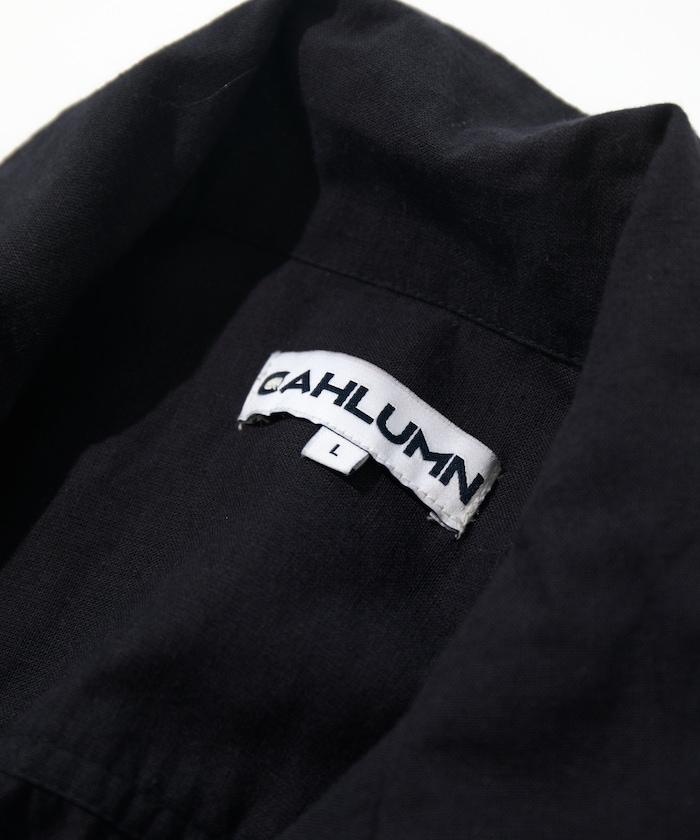 Cotton Linen Open Collar Shirt