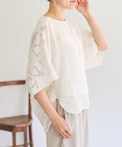 刺繡套頭衫