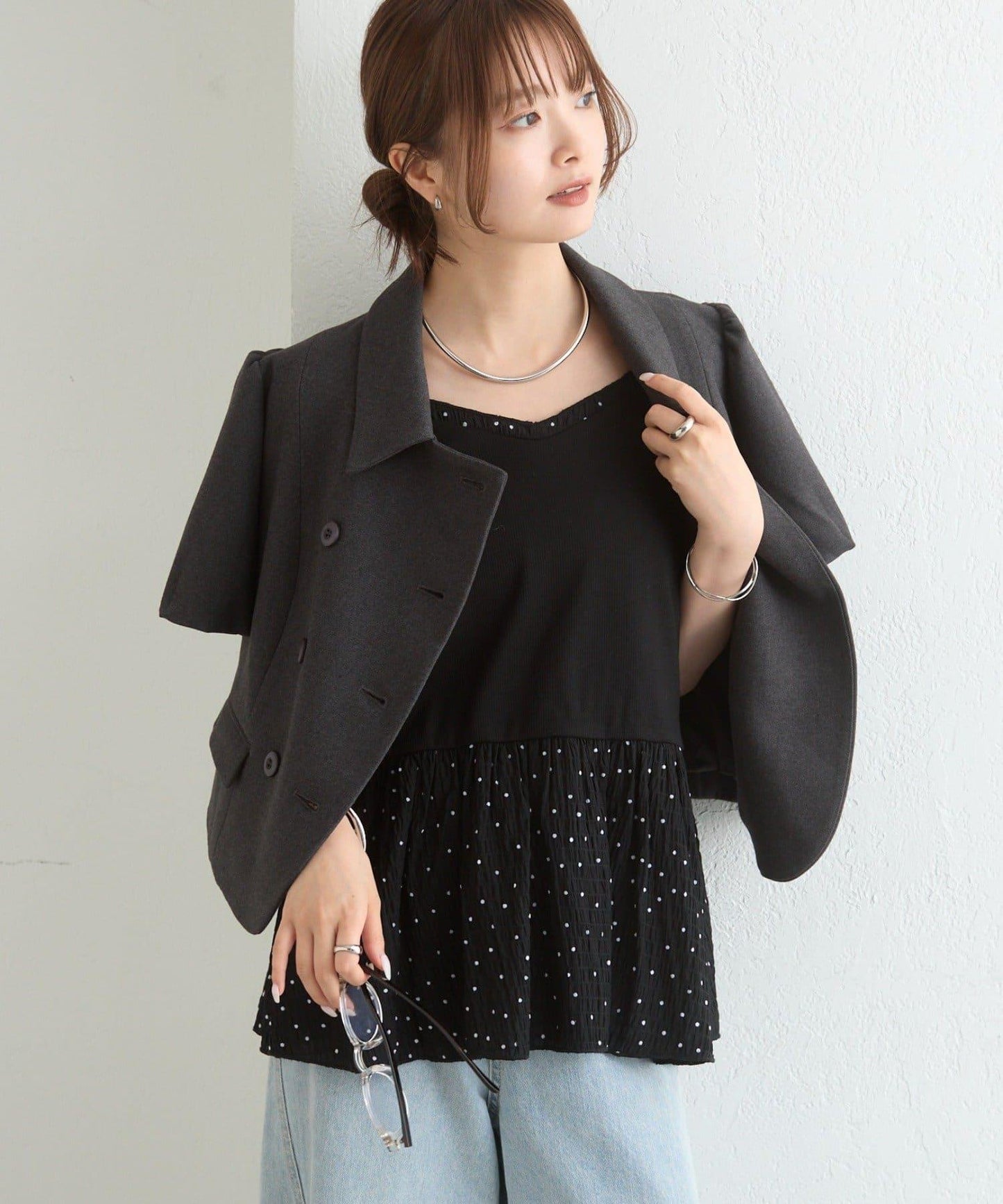 26AW 荷葉邊吊帶衫