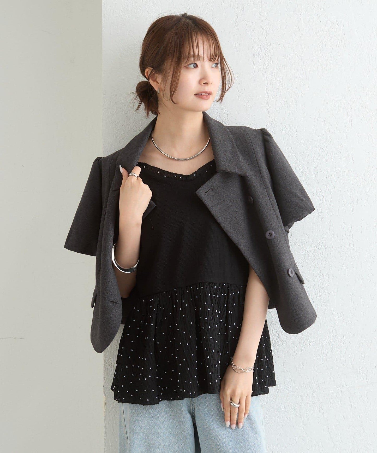 26AW 荷葉邊吊帶衫