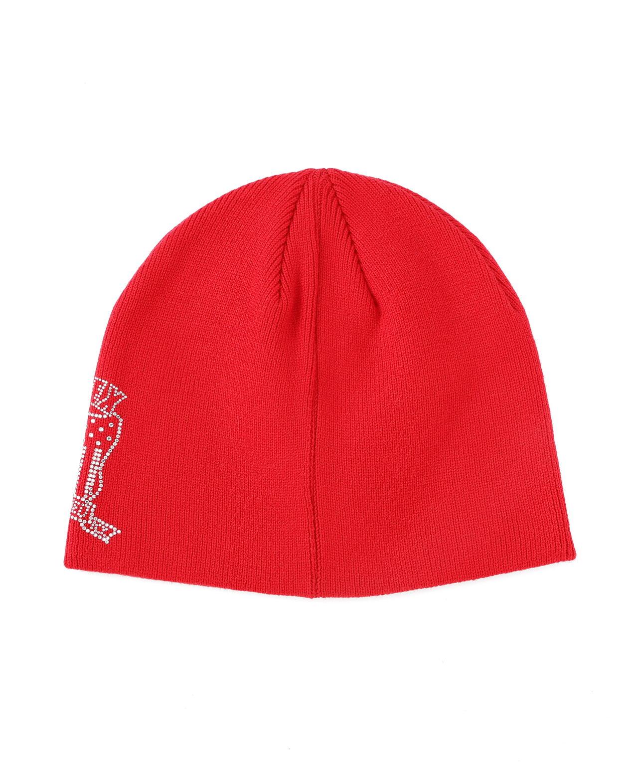 RHINESTONE VARSITY LOGO BEANIE