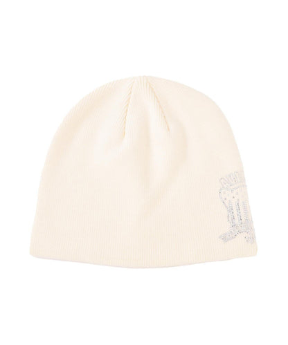 RHINESTONE VARSITY LOGO BEANIE
