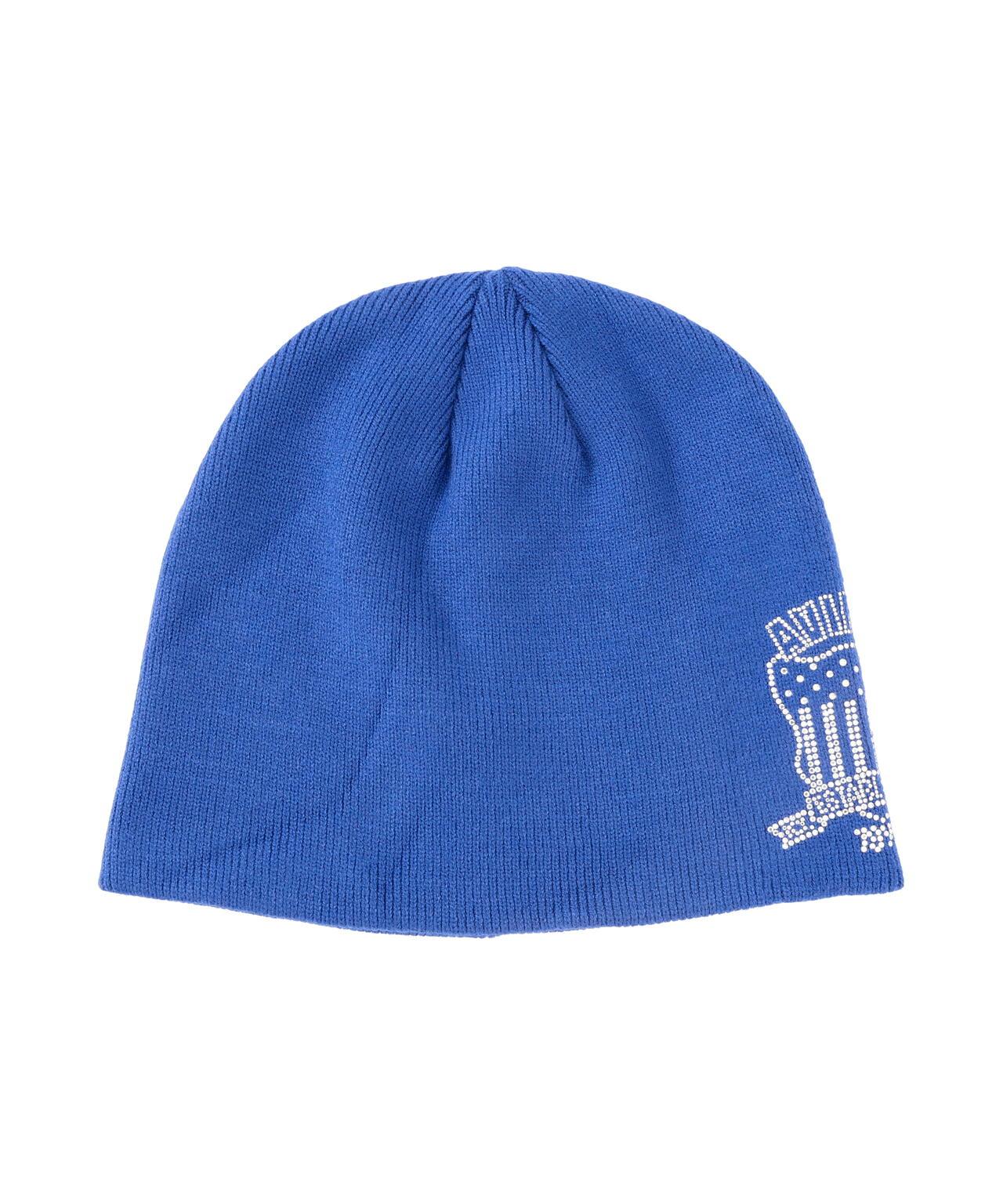 RHINESTONE VARSITY LOGO BEANIE