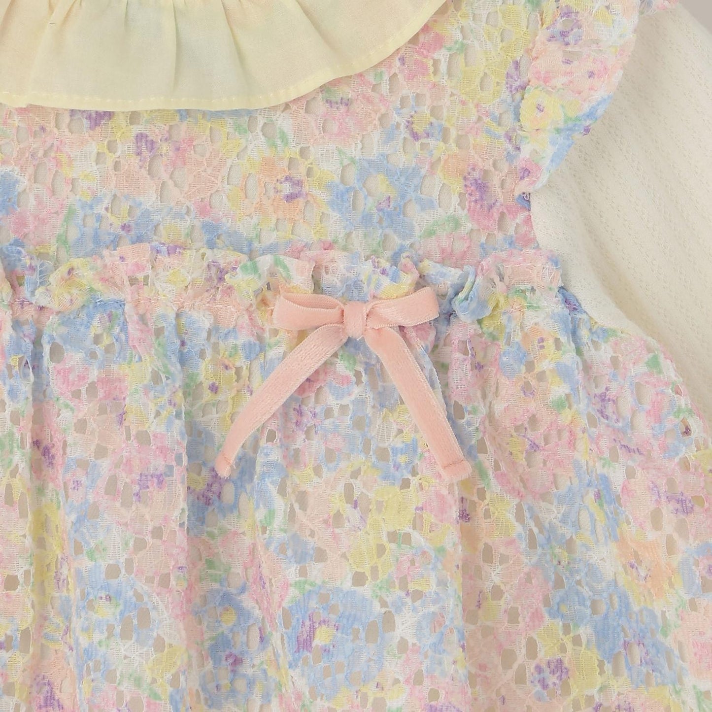 花朵蕾絲連衣裙套裝
