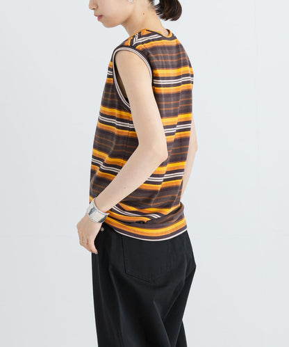 SOBLANTE by MIXTA×UR MULTI BORDER NO SLEEVE 聯名款 無袖上衣