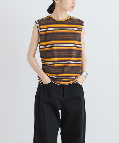 SOBLANTE by MIXTA×UR MULTI BORDER NO SLEEVE 聯名款 無袖上衣