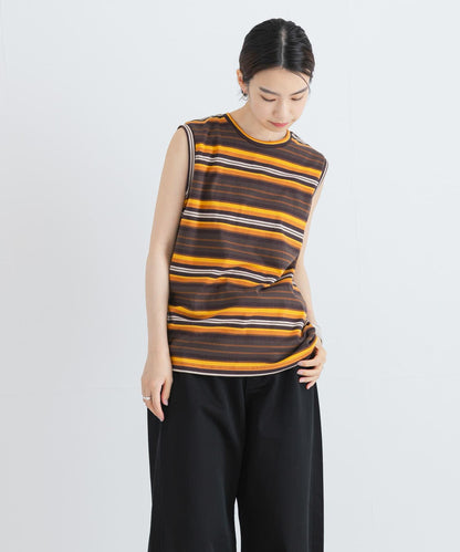 SOBLANTE by MIXTA×UR MULTI BORDER NO SLEEVE 聯名款 無袖上衣