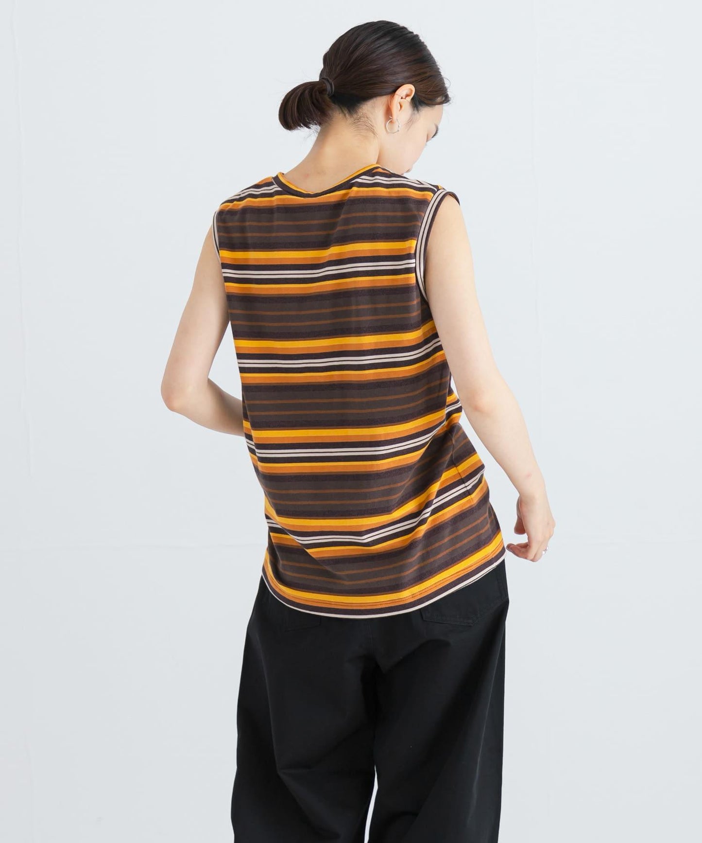 SOBLANTE by MIXTA×UR MULTI BORDER NO SLEEVE 聯名款 無袖上衣