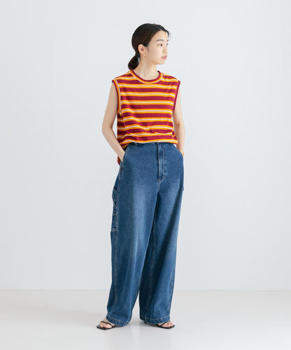 SOBLANTE by MIXTA×UR MULTI BORDER NO SLEEVE 聯名款 無袖上衣