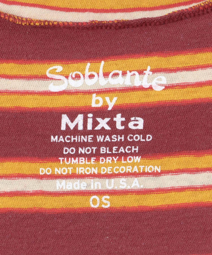 SOBLANTE by MIXTA×UR MULTI BORDER NO SLEEVE 聯名款 無袖上衣
