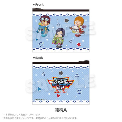 數碼寶貝大冒險02 フラットポーチ 遊具ver. 絵柄A