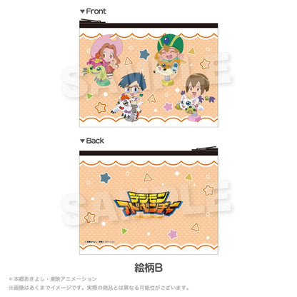 數碼寶貝大冒險 フラットポーチ 遊具ver. 絵柄B