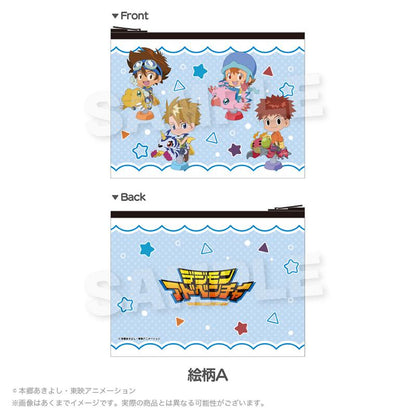 數碼寶貝大冒險 フラットポーチ 遊具ver. 圖案A