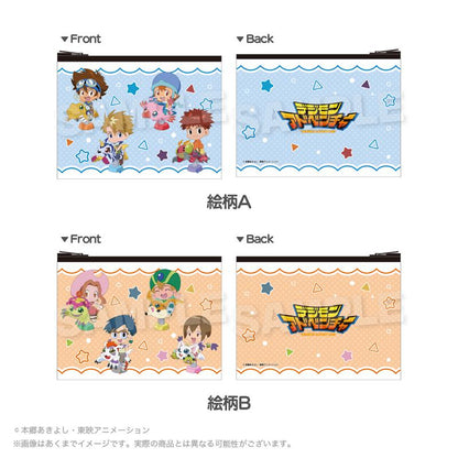 數碼寶貝大冒險 フラットポーチ 遊具ver. 圖案A