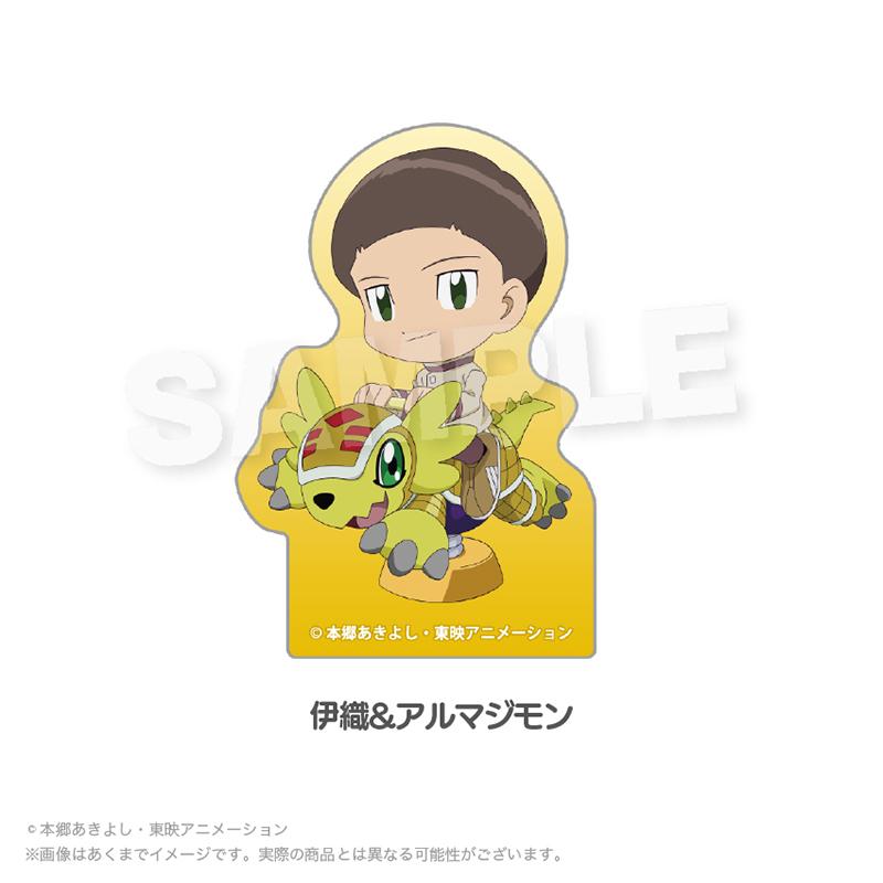 數碼寶貝大冒險02 ダイカットステッカー 遊具ver. 伊織&アルマジモン