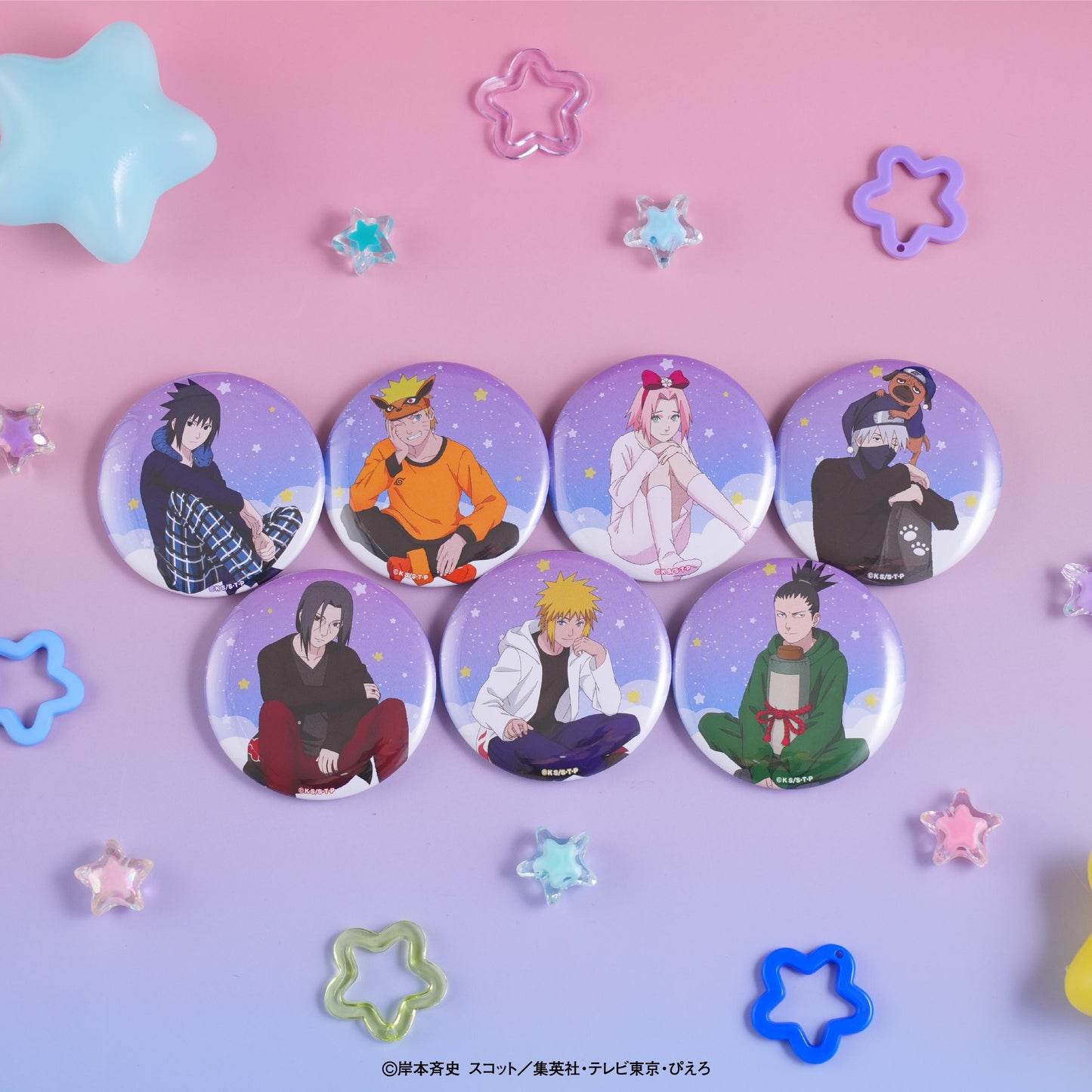 火影忍者-ナルト- 疾風伝 描繪睡衣ver. 徽章 【コンプリートBOX/14個入り】