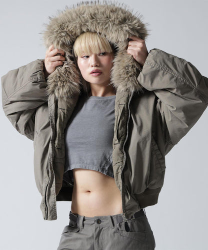 FR(13)NDS/フレンズ/COTTON NYLON FUR BLOUSON