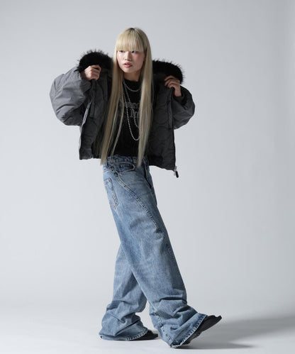 FR(13)NDS/フレンズ/COTTON NYLON FUR BLOUSON