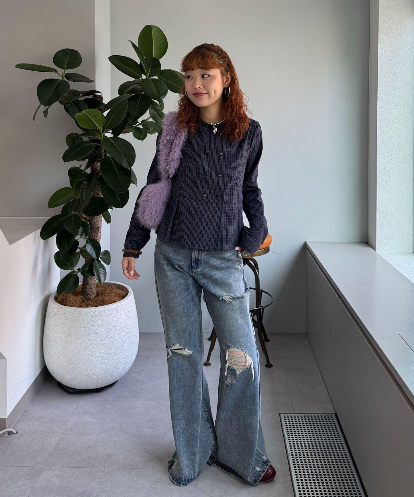 雙排扣 短款襯衫