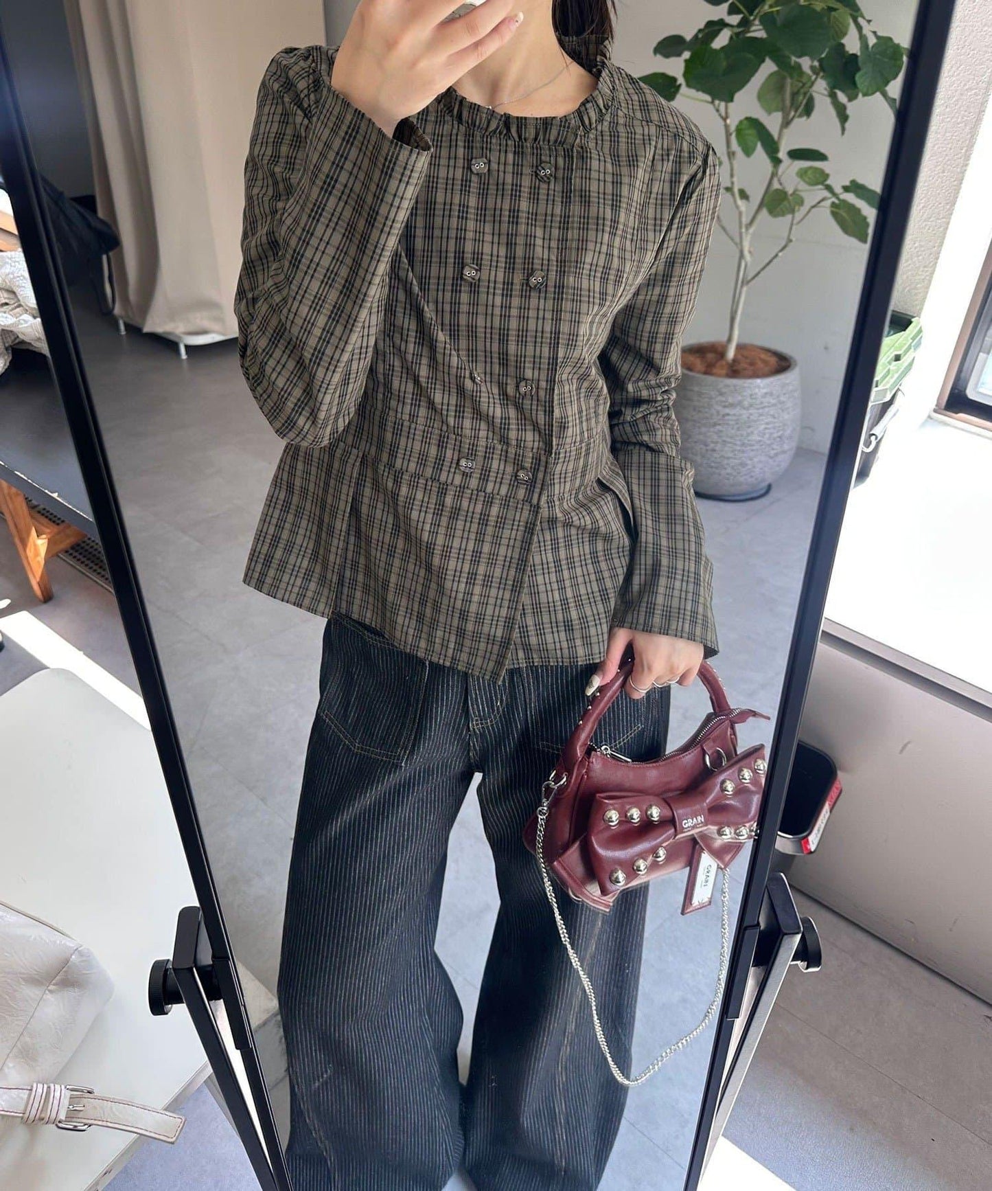 雙排扣 短款襯衫