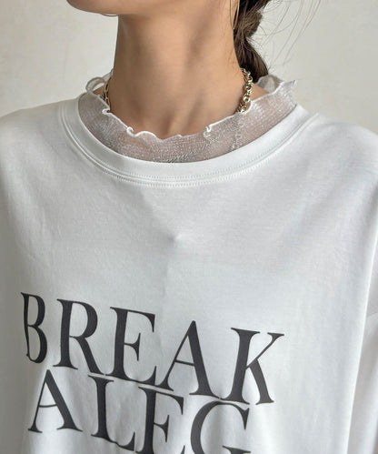 BREAK ALEG植絨分層長袖T恤