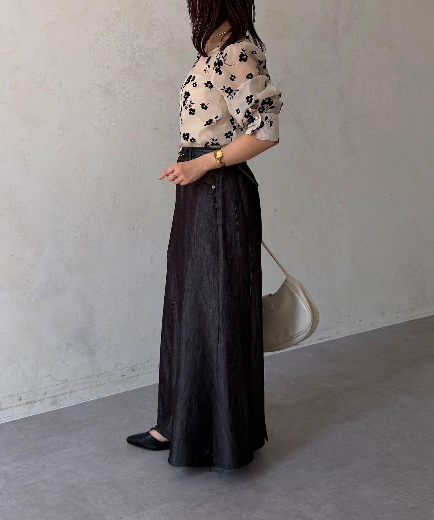天絲牛仔美人魚半身裙