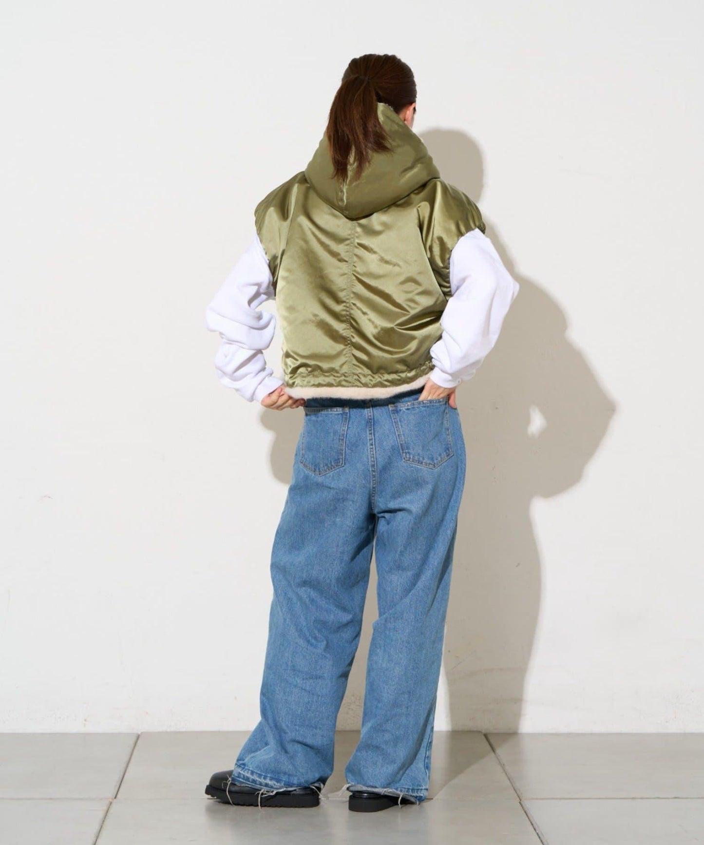 etsinta 雙面穿軍風毛絨馬甲