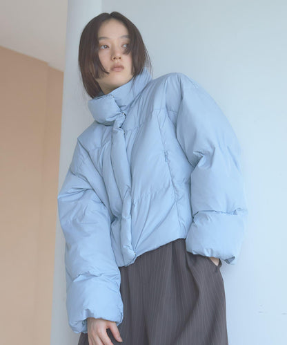 調溫防潑水兩穿連帽羽絨服
