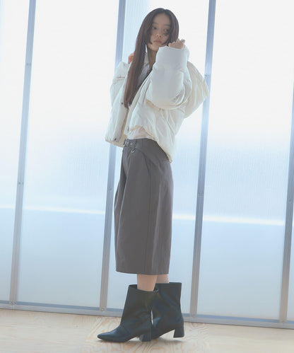 調溫防潑水兩穿連帽羽絨服
