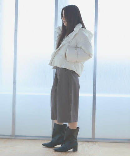 調溫防潑水兩穿連帽羽絨服