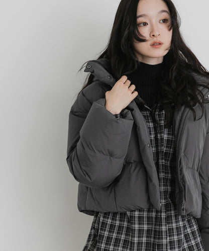 調溫防潑水兩穿連帽羽絨服