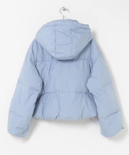 調溫防潑水兩穿連帽羽絨服