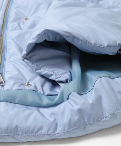 調溫防潑水兩穿連帽羽絨服
