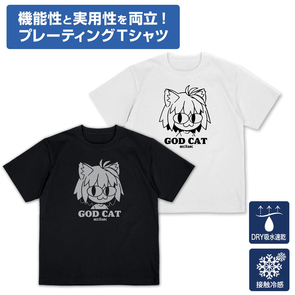 月姬 -A piece of blue glass moon- GOD CAT ネコアルク 鍍金T恤 XL碼 白色