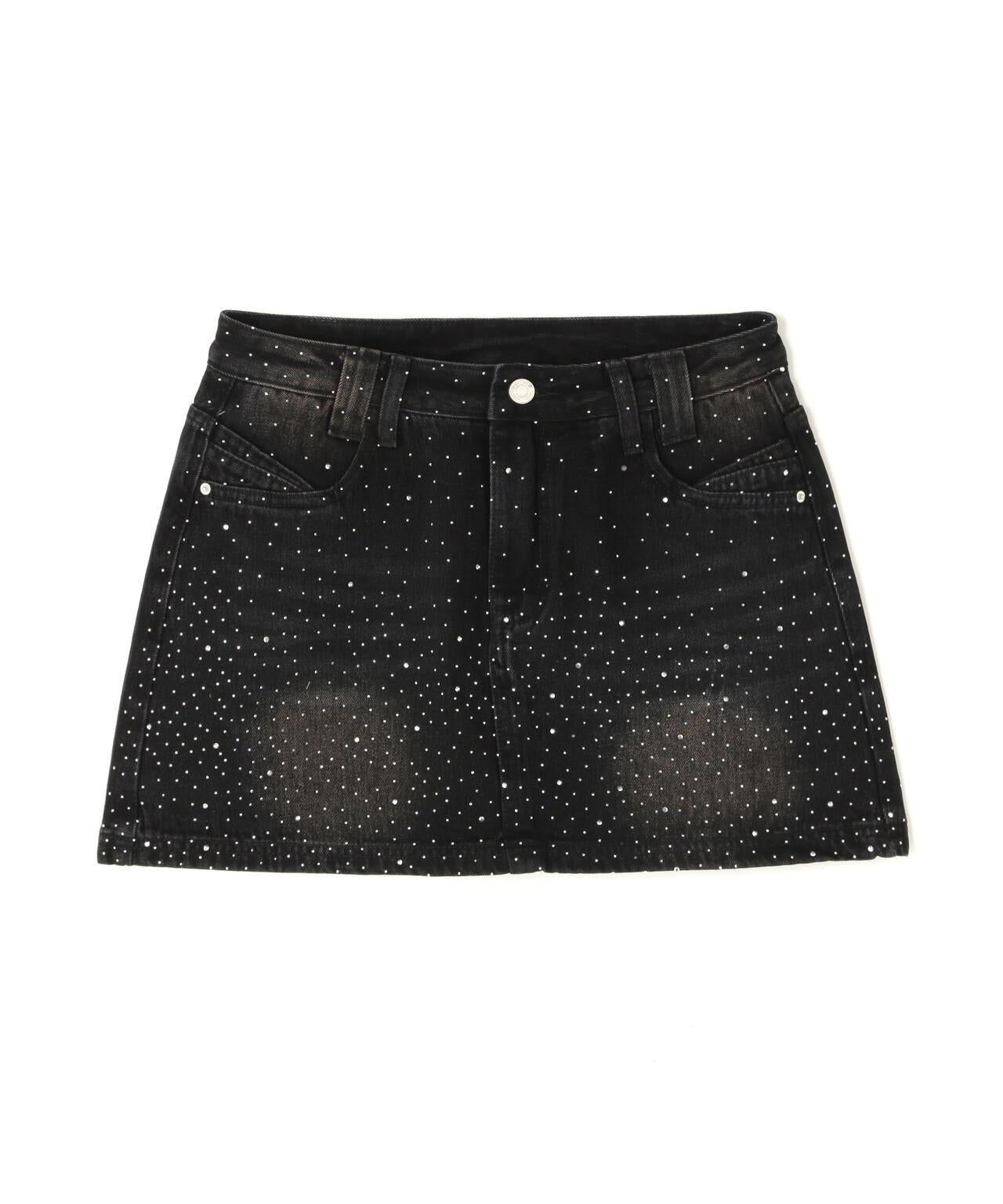 MAVYTH RHINESTONE MINI SKIRT