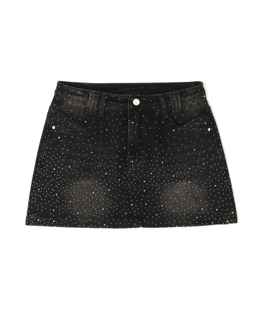 MAVYTH RHINESTONE MINI SKIRT