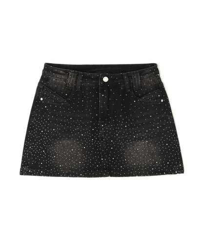 MAVYTH RHINESTONE MINI SKIRT