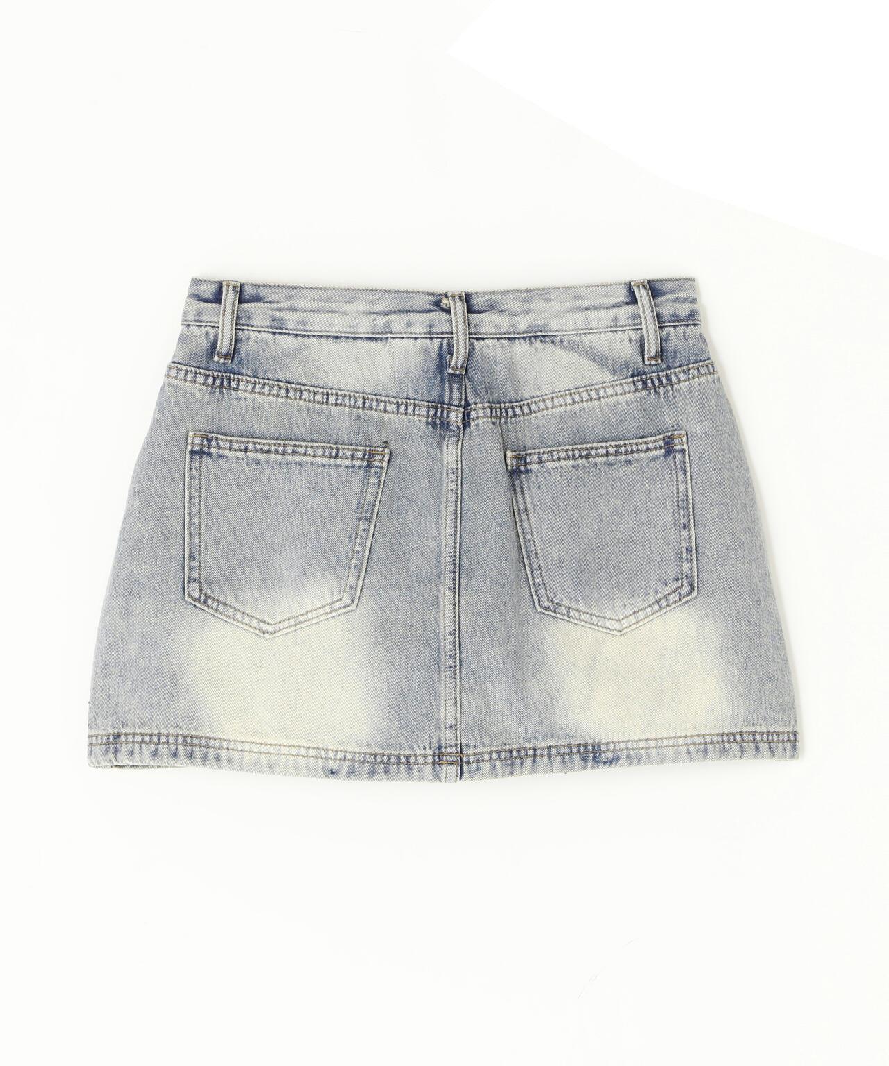 MAVYTH RHINESTONE MINI SKIRT